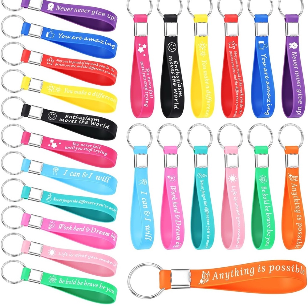 (1ct) Colorful Inspirational Keychains